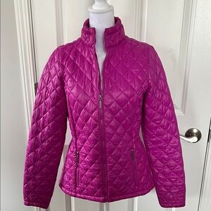 Johnston & Murphy Women's Quilted Jacket - Vibrant Pink - Size Small